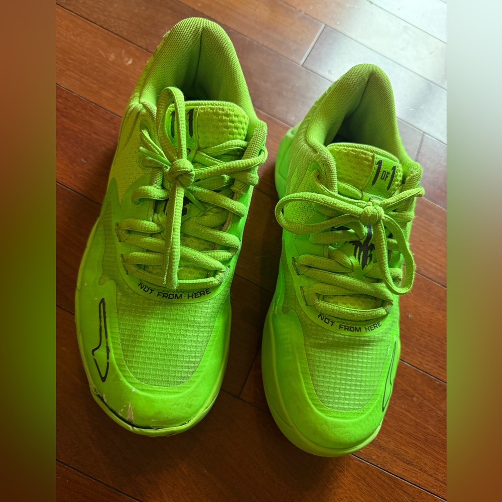 Lamelos-  Neon Green Athletic Shoes/ Basketball/Volleyball Sport 6.5